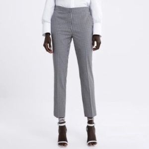 ZARA Basics straight leg houndstooth pants